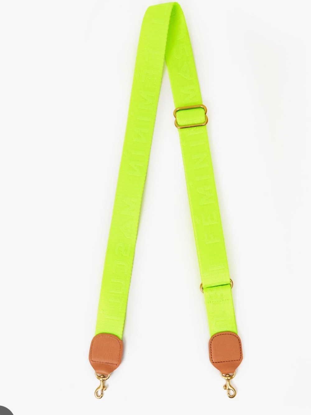 Clare V Masculin and Feminin Adjustable Crossbody Strap in Neon